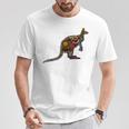 アボリジニアート カンガルー。 Tシャツ 面白い贈り物