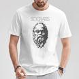 ソクラテスtシャツ 古代ギリシャ哲学者 Tシャツ 面白い贈り物