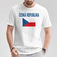 チェコ国旗 チェコ国旗 チェコ国旗 チェコlajka Ceske メンズ レディース Tシャツ 面白い贈り物