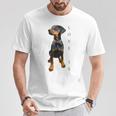 ドーベルマン シャツ ドーベルマン ピンシャー 犬 ママ お父さん 愛 ペット 子犬 Tシャツ 面白い贈り物
