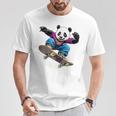 パンダベア スケートボード スケーター パンダベ Tシャツ 面白い贈り物