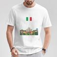 ミラノ お土産 イタリア 旅行 ミラノ バケーション イタリア国旗 Tシャツ 面白い贈り物