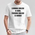 ヴィンテージの退職英語教師、面白い英語教師 Tシャツ 面白い贈り物