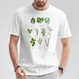 ヴィンテージボタニカルハーブ ハーブコレクション ハーバリスト Tシャツ 面白い贈り物