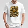 還暦 祝い 60歳 1966 丙午 火の馬 和風 和柄 馬 波 炎 記念 Tシャツ 面白い贈り物