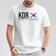 韓国国旗 韓国スポーツゲーム アスレチックジャージースタイル Tシャツ 面白い贈り物