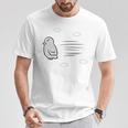 飛ぶ鳥 Tシャツ 面白い贈り物