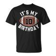 10歳の誕生日 フットボール 10歳 男の子 スポーツパーティー キッズ Tシャツ