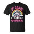 2Nd Grade Unicorn Cat Magical Caticorn Back Tochool Tシャツ