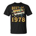 47 Cumpleaños 47 Años Hombre Intage 1978 Regalo Camiseta unisex