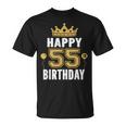 55歳の男性と女性のためのhappy 5Th Birthdayアイデア Tシャツ
