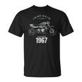 57 歳の誕生日男性オートバイ バイクに乗る人 1967 Tシャツ