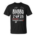 Babbo 2026 Loading Annuncio Gravidanza Uomo Futuro Papà Maglietta