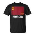 Bandera Región De Murcia In Mangas Camiseta unisex