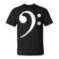 Bass Note F Key Bass Player Music Bass Clef Tシャツ