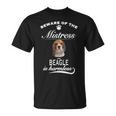 Beagle Beware Of The Mistress Beagle Tシャツ