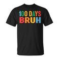 Bruh 100Th Day Ofchool 100 Days Ofchool シャツ キッズ 男の子 Tシャツ