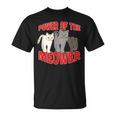 Catuperheros Power Of The Meower Feline Bossestrut Meow Tシャツ