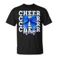 Cheer Mom Blue Bow Cheerleader Competition Game Day T-Shirt Cheer Mom Blue Bow Cheerleader Competition Game Day T-Shirt