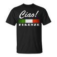 Ciao Italia トリコローレ イタリア国旗 フィレンツェ フィレンツェ イタリア 長袖tシャツ Tシャツ