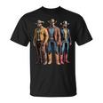 Cowboy Trio Western Outfits Strong Country Father Men Tank Top T-Shirt
