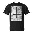Cruz Invertida Ateo Cree En Ti Mismo Anti Religión Camiseta unisex