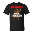 Danger I'm A Big Hugger 面白い危険な熊のハギング Tシャツ