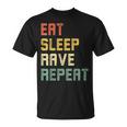 Eatleep Rave Repeat Edm テクノ Tシャツ
