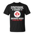 Emotionalupport Drinking Buddy Adultarcastic Humor Tシャツ