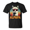 Festa Del Papà Alpapa Best Dad Alpaca Maglietta