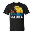 Filipina フィリピノ ヤシの木 マニラ トロピカル フィリピン Tシャツ