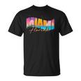 Fltateacances D'été Tropicalesouth Beach Miami Floride T-Shirt