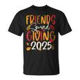 Friends Squad Giving 2025 Autumn Fall Thankful Thanksgiving T-Shirt