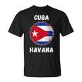 Havana Cuba -Ouvenirs De Drapeau Cubain Rétrointage T-Shirt