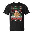 Joyeux Noël Pizza Pull Laidapin De Noël Amusant T-Shirt