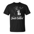 Just Cellin チェロ奏者 猫の音楽家 チェロを演奏 チェロ奏者 Tシャツ