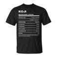 Koji 栄養成分表示 Tシャツ