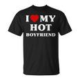 I Love My Hot Boyfriend シャツ マッチング I Heart My Boyfriend Tシャツ