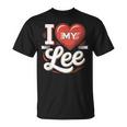 I Love My Lee 名前 Lee Tシャツ