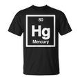 Mercury Hg 元素周期表 サイエンスギフト Tシャツ