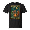 National Park After Dark Alien Bigfoot Bear Camping T-Shirt