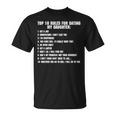 Rules For Dating My Daughter Dad ギフト Tシャツ