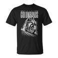 San Columbano Patrón De Los Motociclistas Motocicletas Camiseta unisex