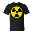 Símbolo De Peligro De Radiación Biohazard Nuclear Camiseta unisex