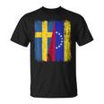 Sueciaenezuela Media Banderauecaenezolana Jersey Camiseta unisex