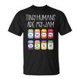 Tiny Humans Are My Jam 幼稚園保育士 長袖tシャツ Tシャツ
