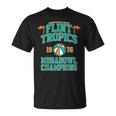 Vintage Flint Tropics Retro Megabowl Champions Volleyball T-Shirt