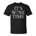 Wine Lovers Wine Time 赤ワインワインメーカー Tシャツ
