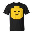 Winking Winky Face ミニフィグ ブリックトイtシャツ Tシャツ