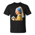 ゲーム モナリザ 面白いtシャツ ゲーマー ネタ 入り メンズ おもしろ 面白い 服 フェルメール グッズ Tシャツ